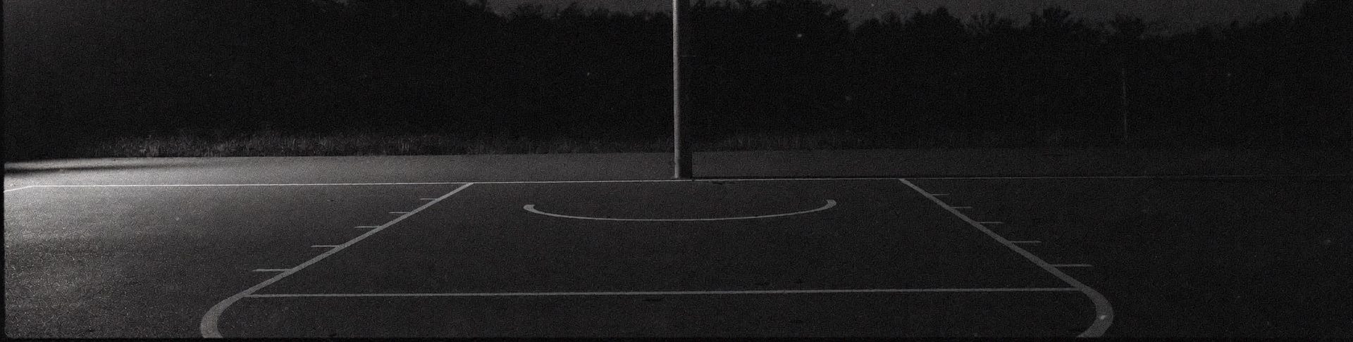 The court, after dark