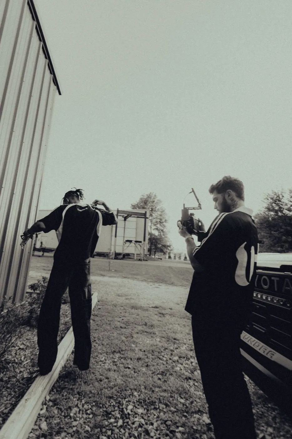 Filming outside the studio
